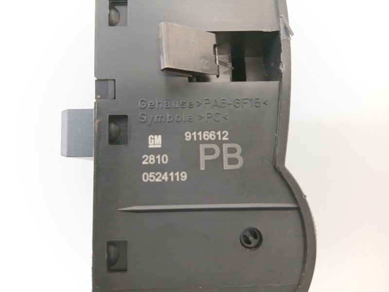 Recambio de mando luces para opel corsa c club referencia OEM IAM 9116612  
