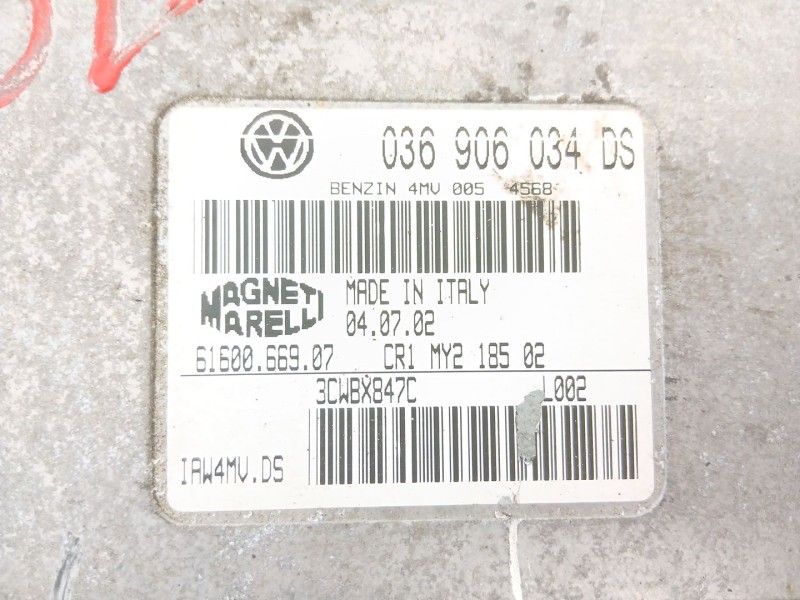 Recambio de centralita motor uce para seat leon (1m1) 1.6 16v referencia OEM IAM 036906034  