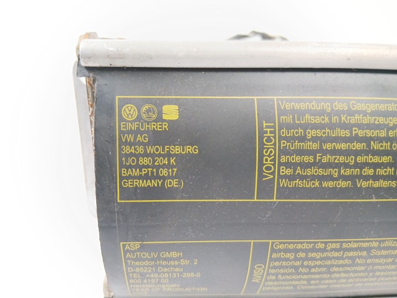 Recambio de airbag delantero derecho para seat leon (1m1) 1.6 16v referencia OEM IAM 1J0880204  