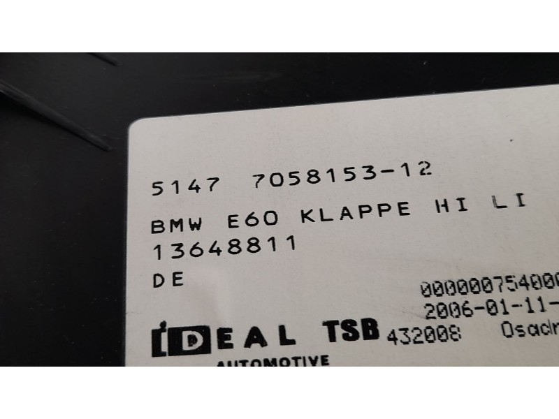 Recambio de varios para bmw serie 5 berlina (e60) 535 d referencia OEM IAM 5147705815312 13648811 