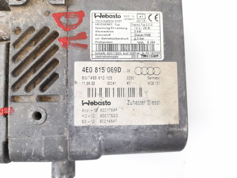 Recambio de varios para audi a8 (4e2) 4.0 tdi quattro referencia OEM IAM 4E0815069D 67889B 4E0910105