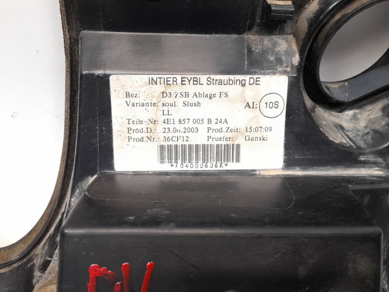 Recambio de varios para audi a8 (4e2) 4.0 tdi quattro referencia OEM IAM 4E1857005B  