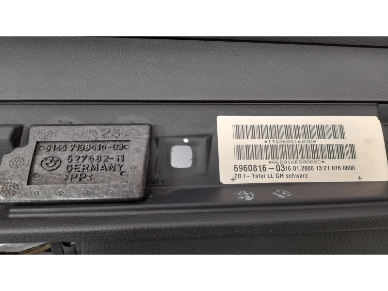 Recambio de salpicadero para bmw serie 5 berlina (e60) 535 d referencia OEM IAM 696081603 51487130978 
