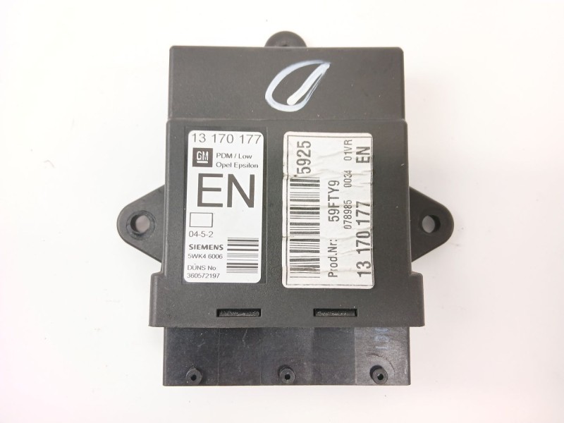 Recambio de centralita cierre para opel vectra c gts (z02) 1.9 cdti (f68) referencia OEM IAM 13170177  