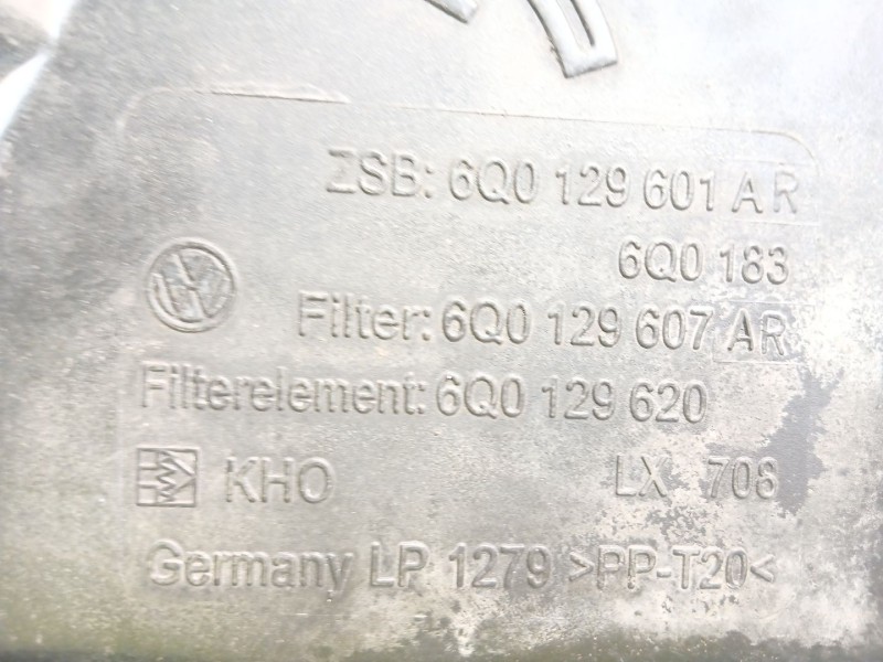 Recambio de filtro aire para skoda fabia i combi (6y5) 1.9 tdi referencia OEM IAM 6Q0129601  