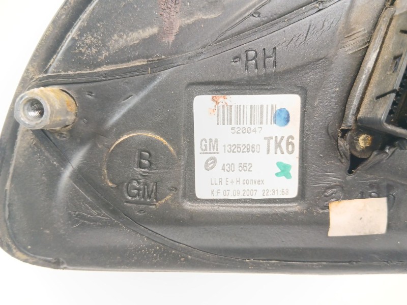 Recambio de retrovisor derecho para opel astra h gtc (a04) 1.8 (l08) referencia OEM IAM 13252960  