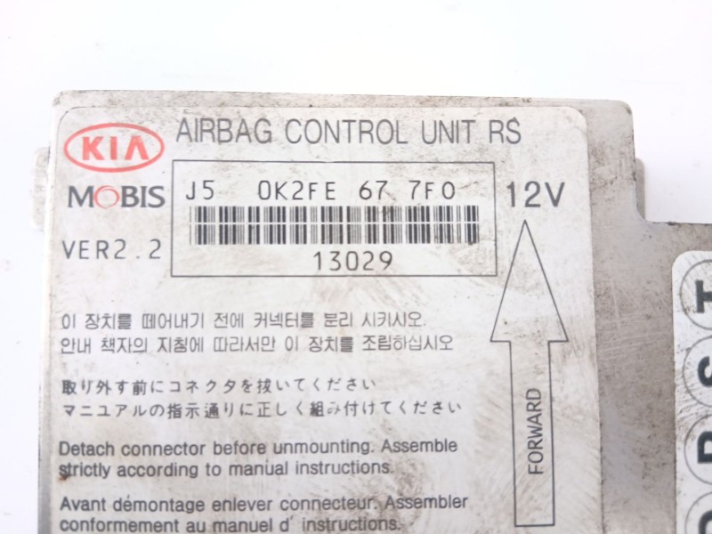 Recambio de centralita airbag para kia carens i monospace (fc, fj) 2.0 crdi referencia OEM IAM OK2FE677F0  
