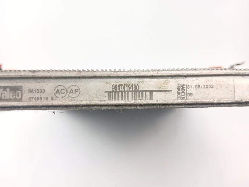 Recambio de radiador agua para peugeot 307 break (3e) 2.0 hdi 110 referencia OEM IAM 9647419180  
