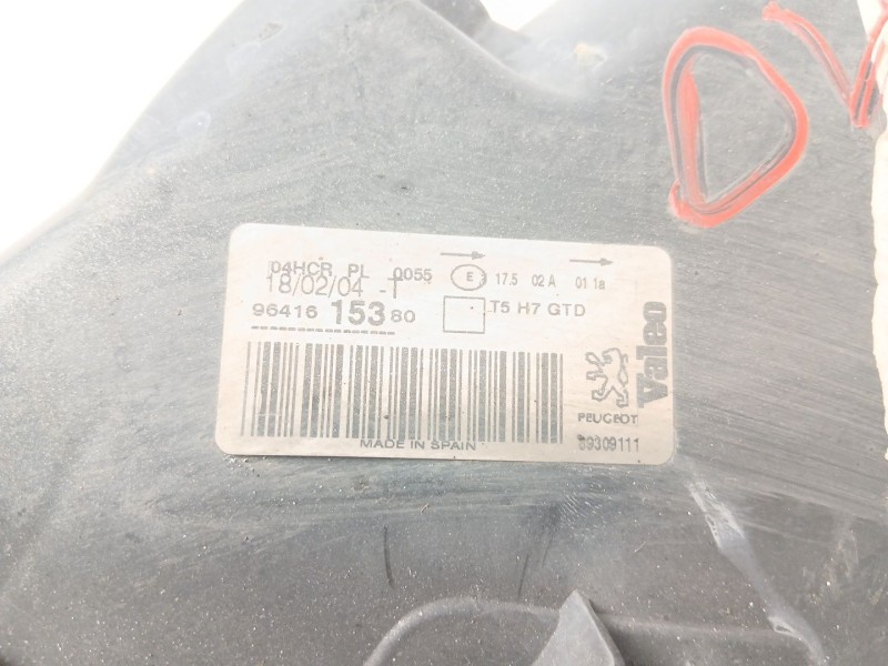 Recambio de faro izquierdo para peugeot 307 break (3e) 2.0 hdi 110 referencia OEM IAM 9641615380  