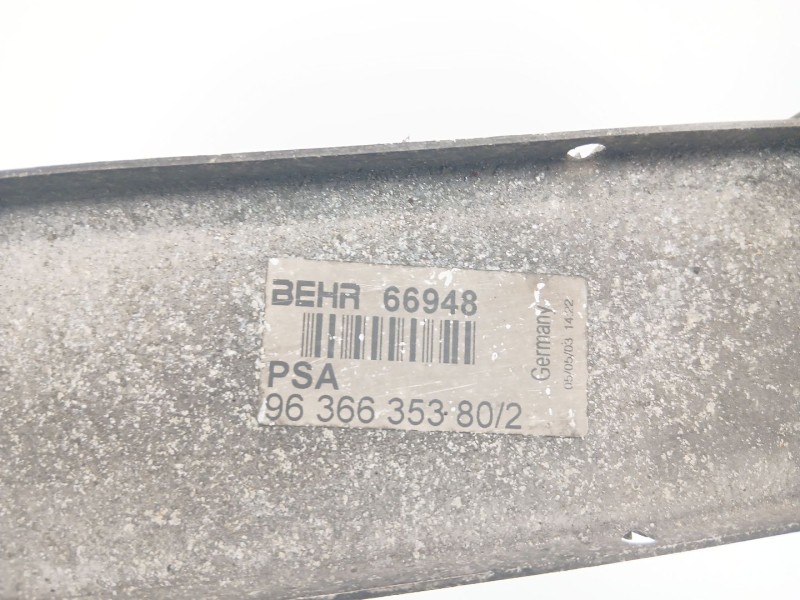 Recambio de intercooler para peugeot 307 break (3e) 2.0 hdi 110 referencia OEM IAM 9636635380  