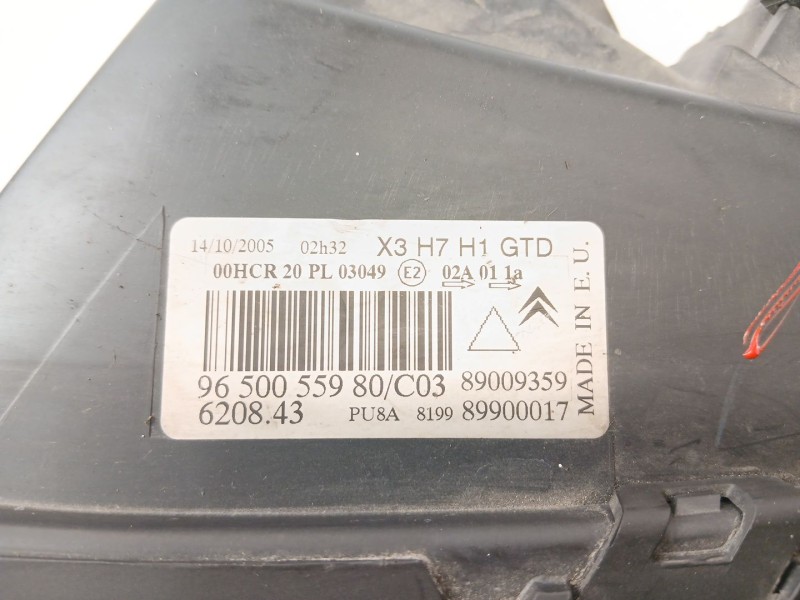 Recambio de faro izquierdo para citroën c5 ii (rc_) 1.6 hdi (rc8hzb) referencia OEM IAM 9650055980  