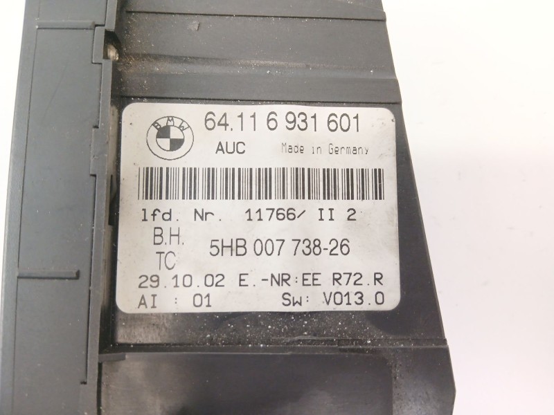 Recambio de mando climatizador para bmw 3 compact (e46) 320 td referencia OEM IAM 64116931601  