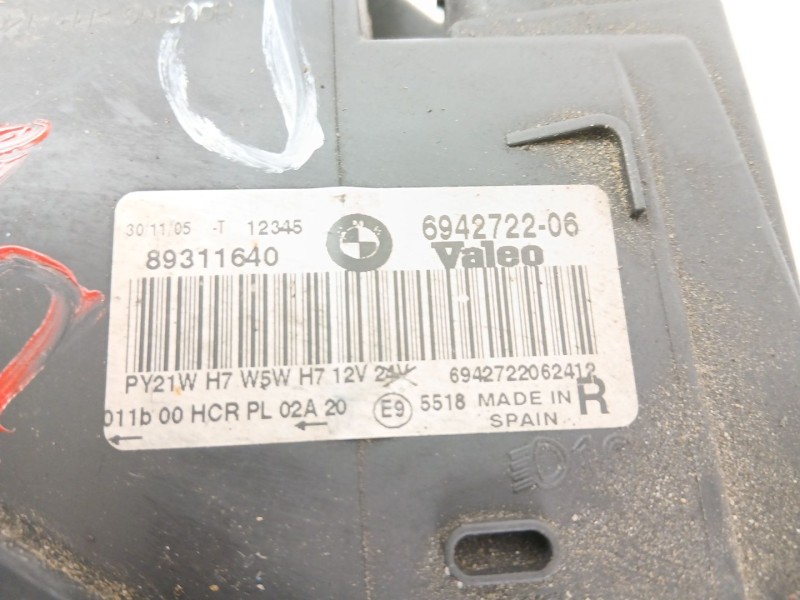 Recambio de faro derecho para bmw 3 (e90) 320 d referencia OEM IAM 694272206  