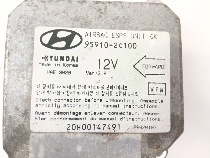 Recambio de centralita airbag para hyundai coupe ii (gk) 1.6 16v referencia OEM IAM 959102C100  