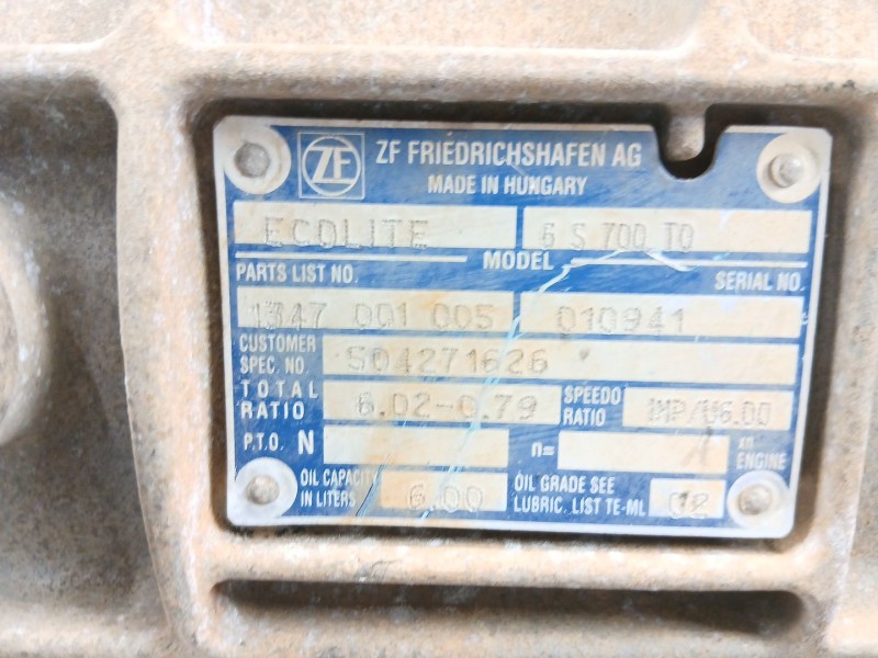 Recambio de caja cambios para iveco ml80el18 referencia OEM IAM 6S700T0  