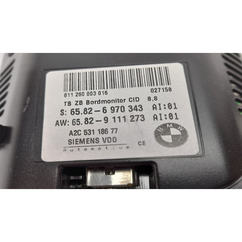 Recambio de pantalla multifuncion para bmw serie 5 berlina (e60) 535 d referencia OEM IAM 65826970343 65829111273 