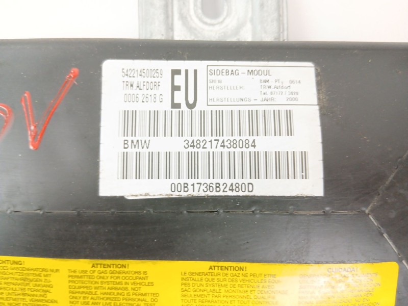 Recambio de airbag lateral derecho para bmw 3 (e46) 320 i referencia OEM IAM 348217438084  