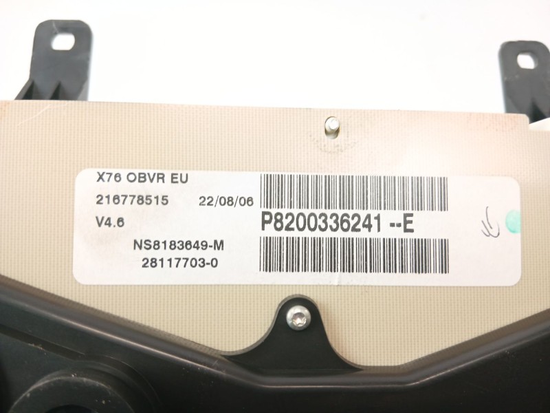Recambio de cuadro instrumentos para renault kangoo express (fc0/1_) 1.5 dci (fc07, fc1r) referencia OEM IAM 8200336241  