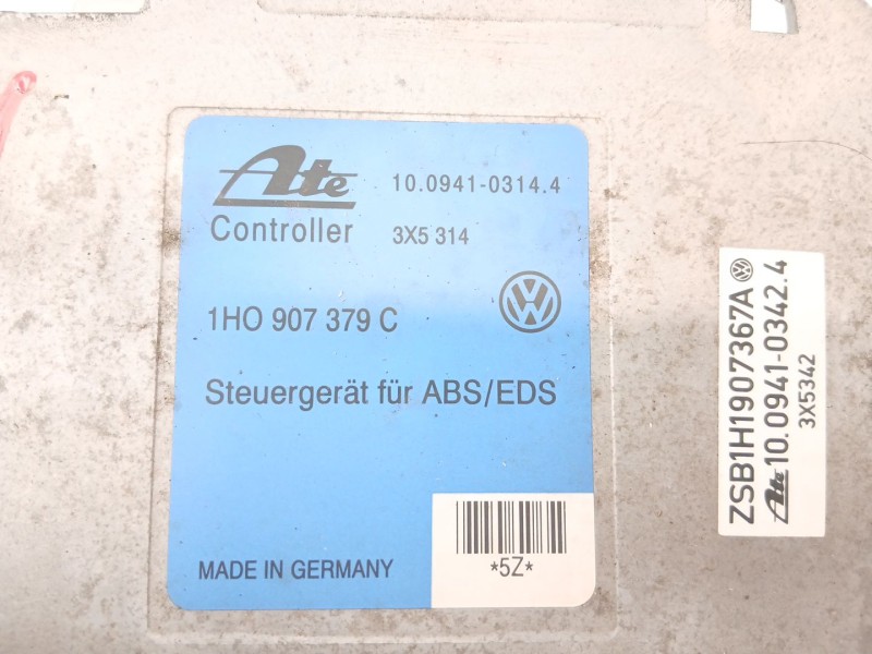 Recambio de centralita abs para volkswagen golf iii cabriolet (1e7) 2.0 referencia OEM IAM 1H0907379C  
