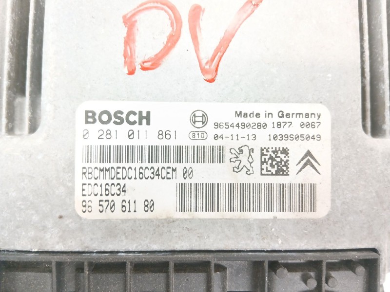 Recambio de centralita motor uce para citroën c2 (jm_) 1.4 hdi referencia OEM IAM 9657061180  
