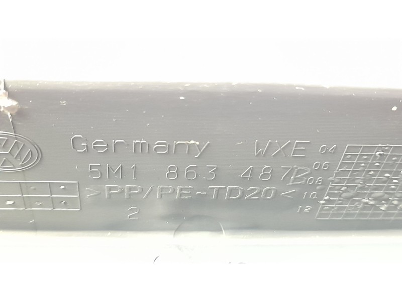Recambio de consola central para volkswagen golf plus (521) advance referencia OEM IAM 5M1863487  