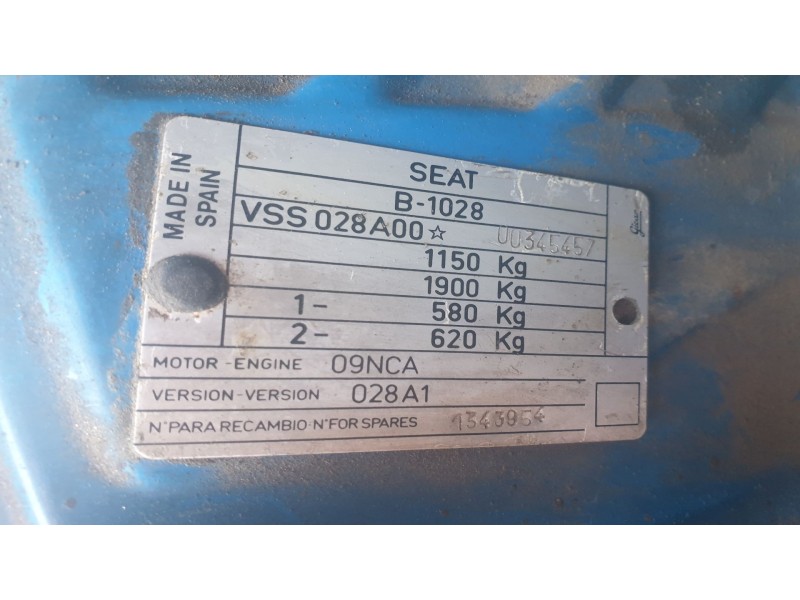 seat marbella furgón (028a) del año 1987
