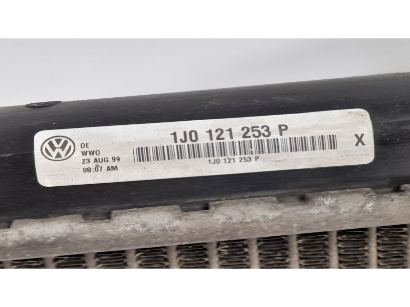 Recambio de radiador agua para seat toledo (1m2) 1.9 tdi referencia OEM IAM 1J0121253P  