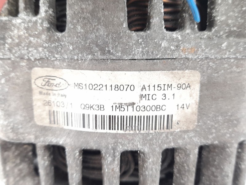 Recambio de alternador para ford focus sedán (dfw) 1.8 tdci referencia OEM IAM MS1022118070 Q9K3B1M5T10300BC 