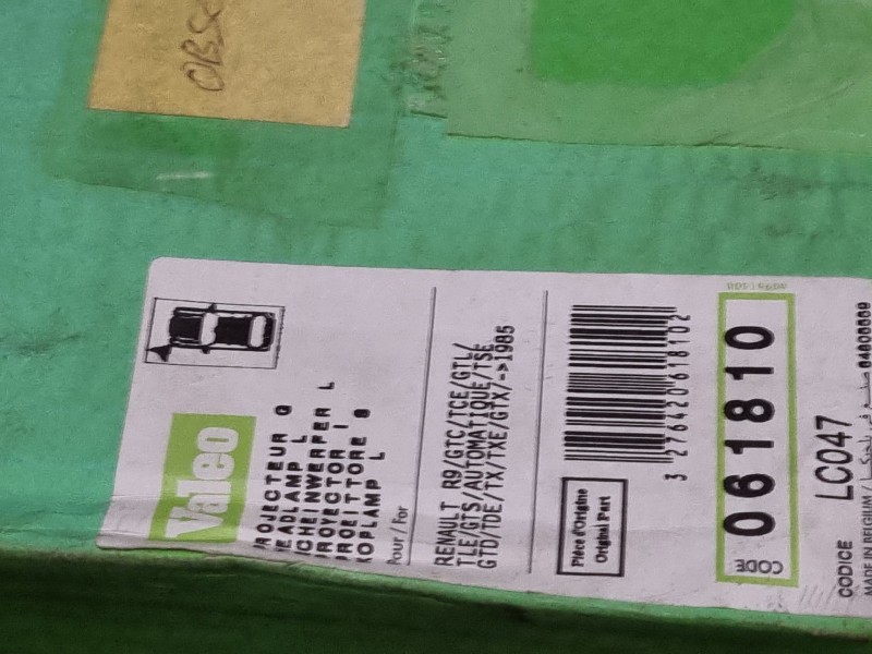 Recambio de faro izquierdo para renault 9 (l42_) 1.2 (l42s) referencia OEM IAM 061810  
