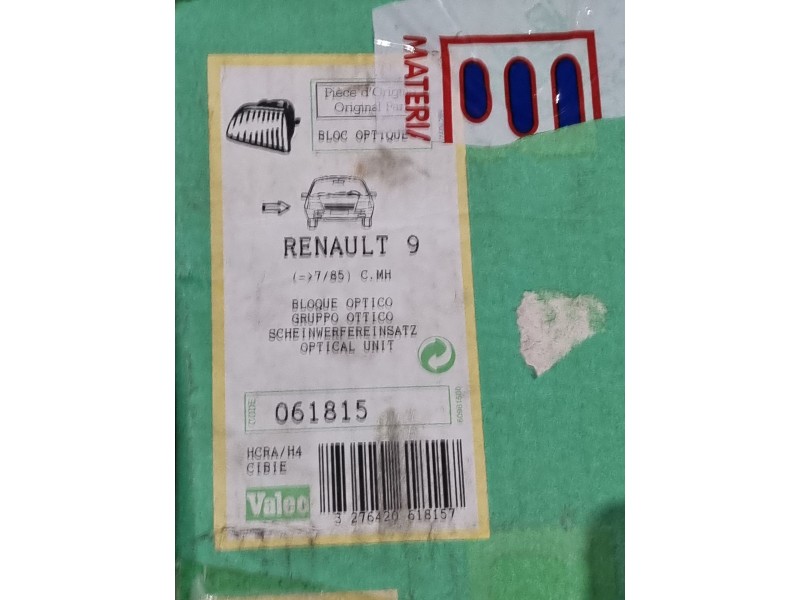 Recambio de faro derecho para renault 9 (l42_) 1.2 (l42s) referencia OEM IAM 061815  
