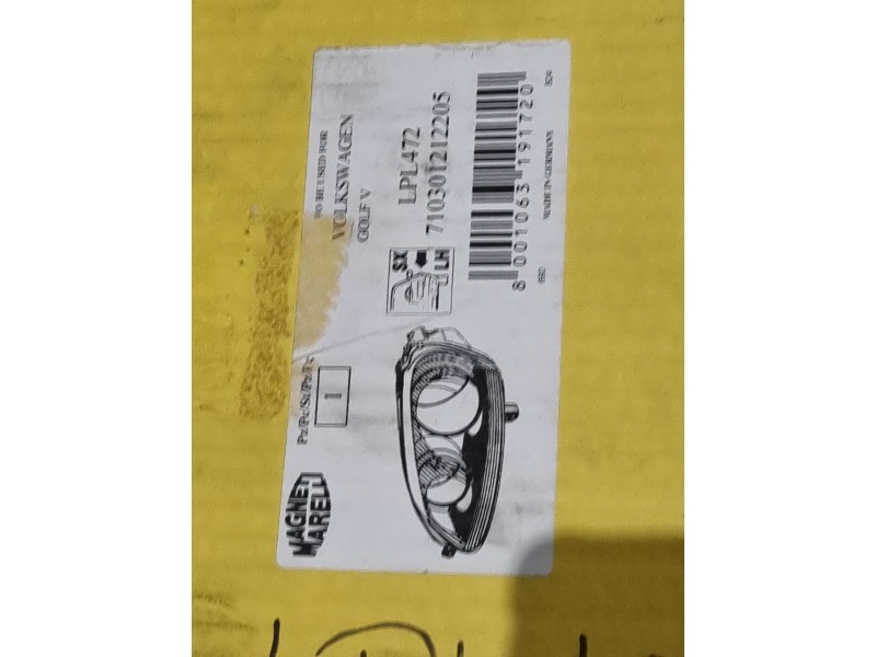 Recambio de faro izquierdo para volkswagen golf v berlina (1k1) referencia OEM IAM 710301212205 0301212205 
