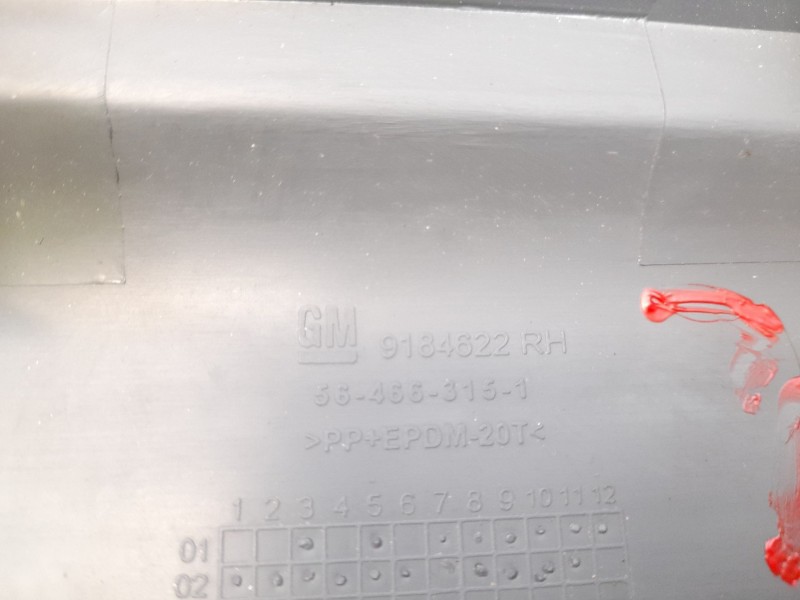 Recambio de moldura para opel combo (corsa c) cargo referencia OEM IAM 9184622  