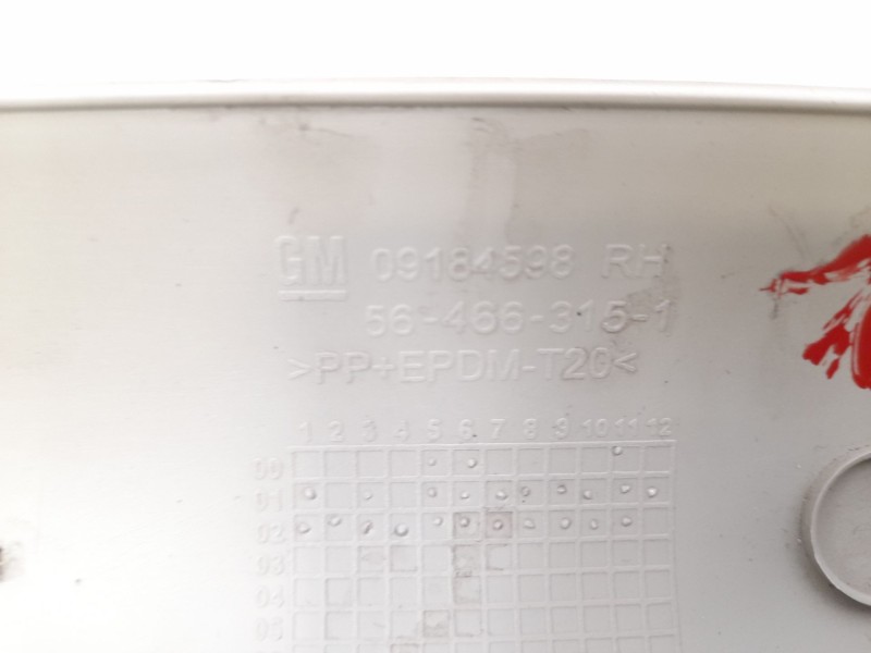 Recambio de moldura para opel combo (corsa c) cargo referencia OEM IAM 09184598  