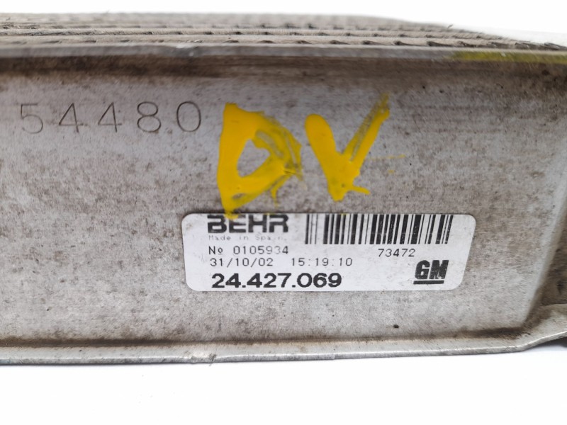 Recambio de intercooler para opel combo (corsa c) cargo referencia OEM IAM 24427069  