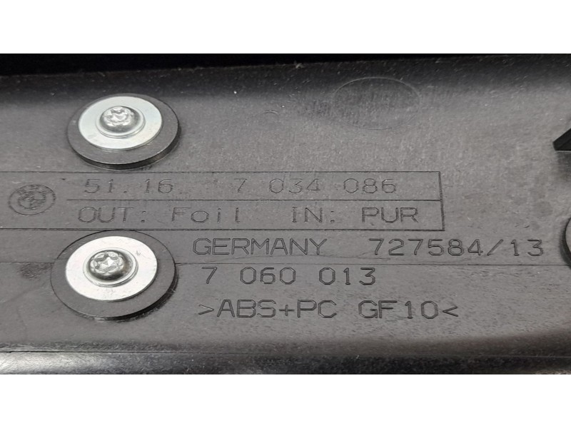 Recambio de apoyabrazos central para bmw serie 5 berlina (e60) 535 d referencia OEM IAM 51167034086 51167960117 