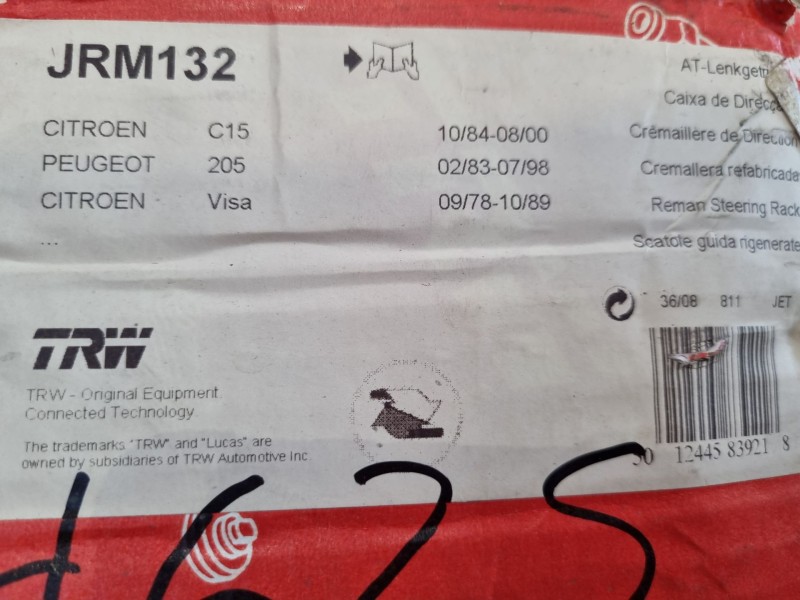 Recambio de cremallera direccion para - modelo sin especificar referencia OEM IAM JRM132  