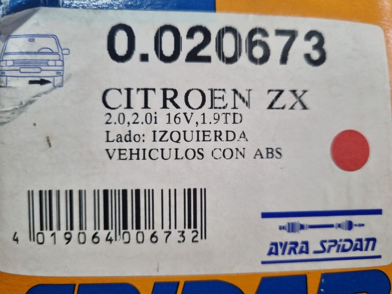 Recambio de transmision delantera izquierda para - modelo sin especificar referencia OEM IAM   