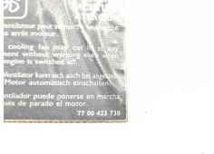 Recambio de panel frontal para renault scenic i (ja..) 2.0 16v rx4 referencia OEM IAM 7700423730   2