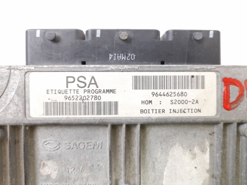 Recambio de centralita motor uce para peugeot 206 berlina 1.4 i referencia OEM IAM 9652202780 9644625680 