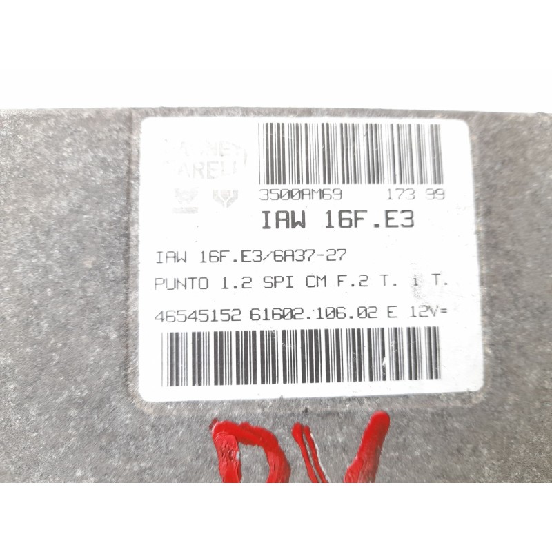 Recambio de centralita motor uce para fiat punto berl. (176) 1.2 cat referencia OEM IAM 46545152 6160210602 