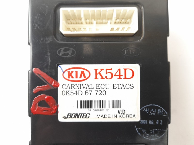 Recambio de modulo electronico para kia carnival ii 2.9 crdi lx referencia OEM IAM 0K54D67720  