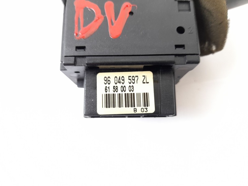 Recambio de mando limpia para peugeot 206 fastback (2a/c) 1.9 d referencia OEM IAM 96049597ZL 61580003 