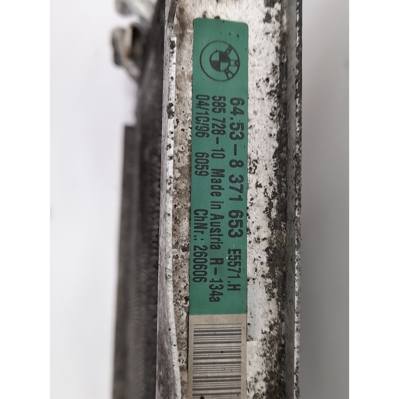 Recambio de condensador / radiador aire acondicionado para bmw serie 3 berlina (e36) 318tds referencia OEM IAM 64538371653 58572