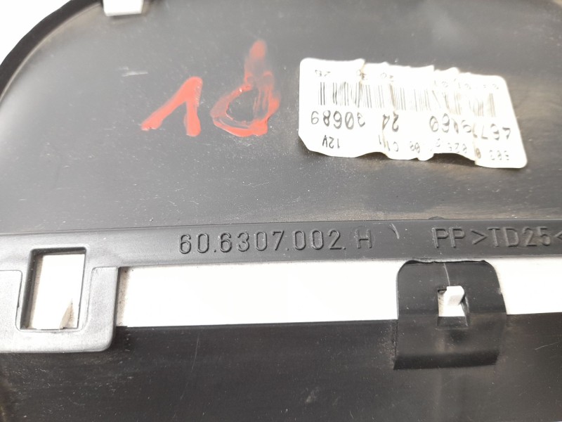 Recambio de cuadro instrumentos para fiat punto berlina (188) 1.2 16v referencia OEM IAM 606307002 46779060 
