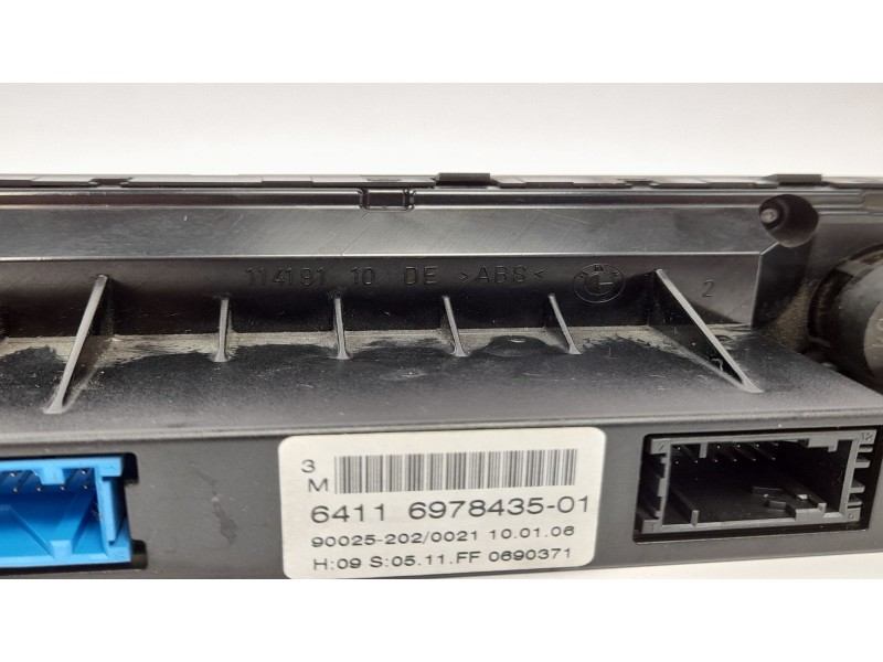Recambio de mando climatizador para bmw serie 5 berlina (e60) 535 d referencia OEM IAM 64116978435  
