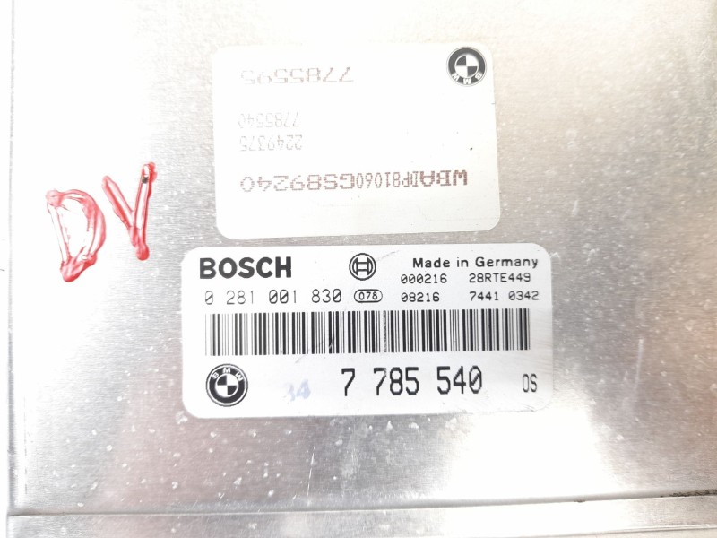 Recambio de centralita motor uce para bmw serie 5 berlina (e39) 530d referencia OEM IAM 7785540 0281001830 7785595