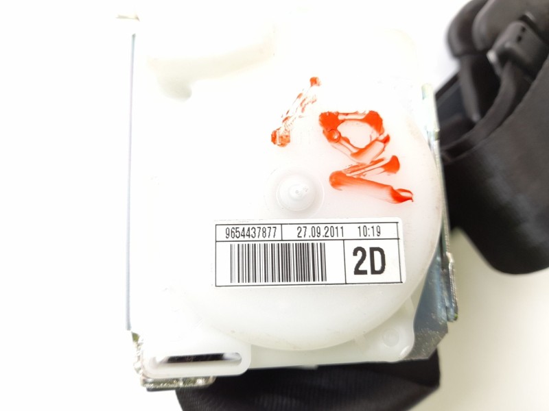 Recambio de cinturon seguridad trasero derecha para citroen c4 picasso 1.6 16v referencia OEM IAM 9654437877  