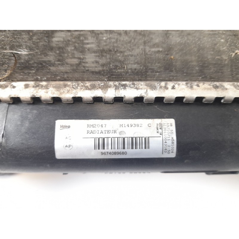 Recambio de radiador agua para citroen c4 picasso 1.6 16v referencia OEM IAM 9674089680 M149382 RM2047
