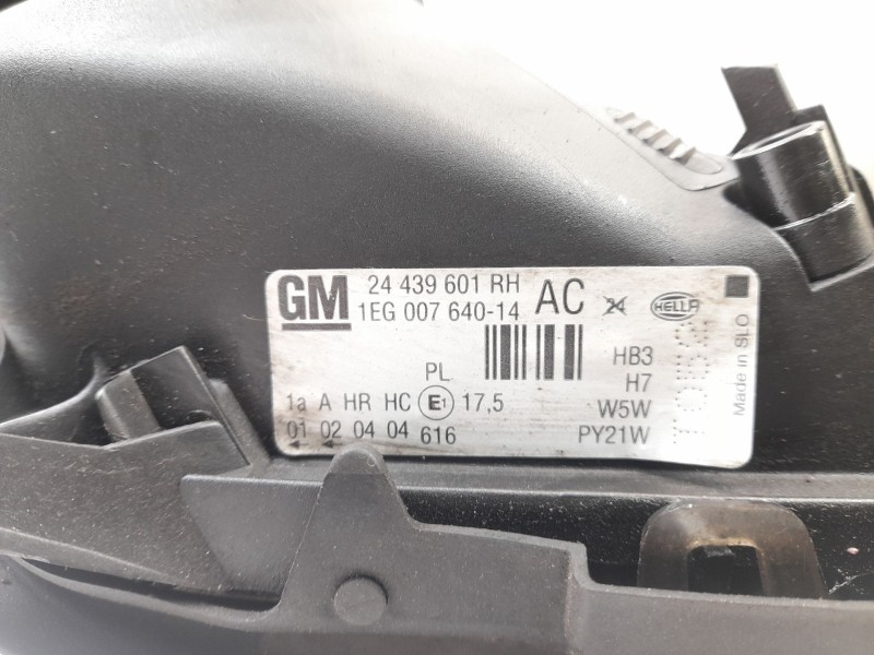 Recambio de faro derecho para opel astra g fastback (t98) 1.6 (f08, f48) referencia OEM IAM 24439601RH 1EG00764014 148438