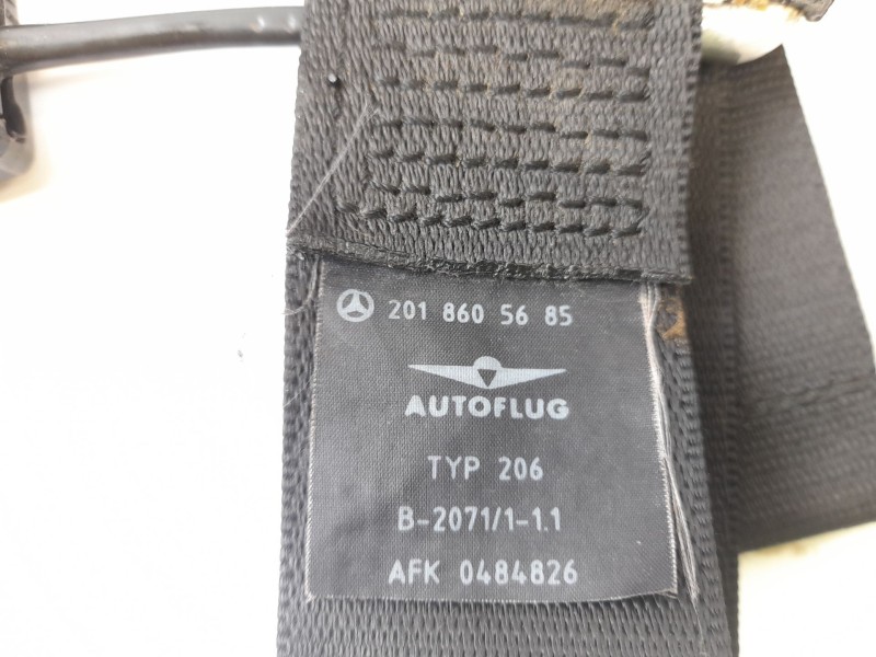 Recambio de cinturon seguridad trasero central para mercedes 190 (w201) 2.3 referencia OEM IAM 2018605685  